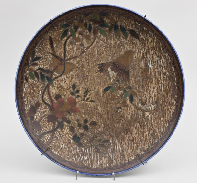 Porzellan-Cloisonné Zierteller/Adornment Platter, Imari, Japan, um 1875