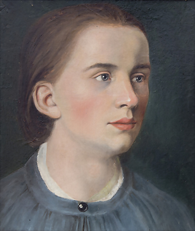 Adolf Friedrich (1824-1889), Portrait von Caroline Friedrich / A portrait...