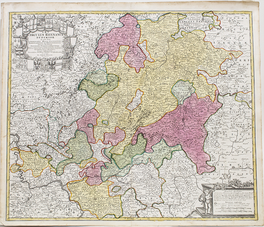 Lot 4 historische Landkarten / Lot of 4 Historical Maps, 18. Jh ...