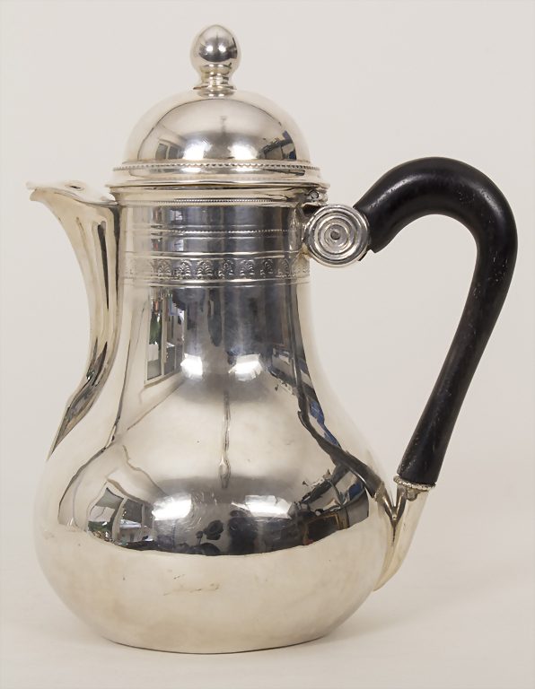 Empire Teekanne / A silver tea pot, wohl Gent / Gand, 19. Jh.