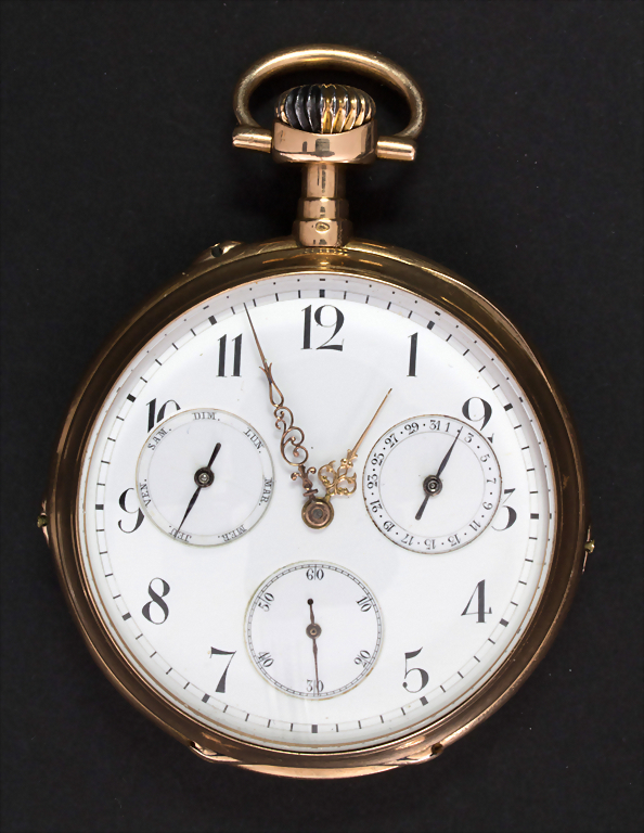 Offene Taschenuhr / A pocket watch, Schweiz/Swiss, um 1890 - auctions ...